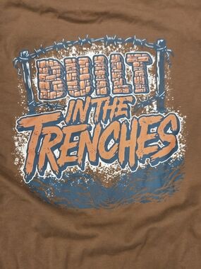 Lift Box Tee Shirt Small Work Out Swag Excercise Gym Wear Built In The Trenches